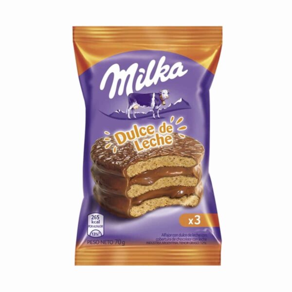 Alfajor Milka de Dulce de Leche Triple 70gr